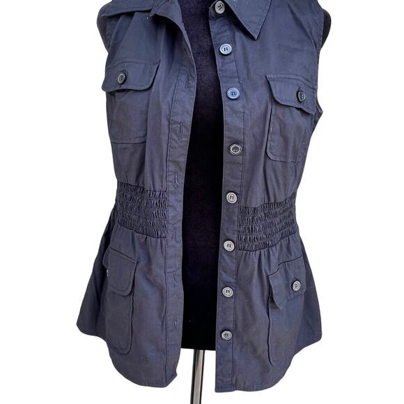 ALYX size S sleeveless  jacket /vest.  Black, elastic waist, 4 front pockets - Picture 2 of 5